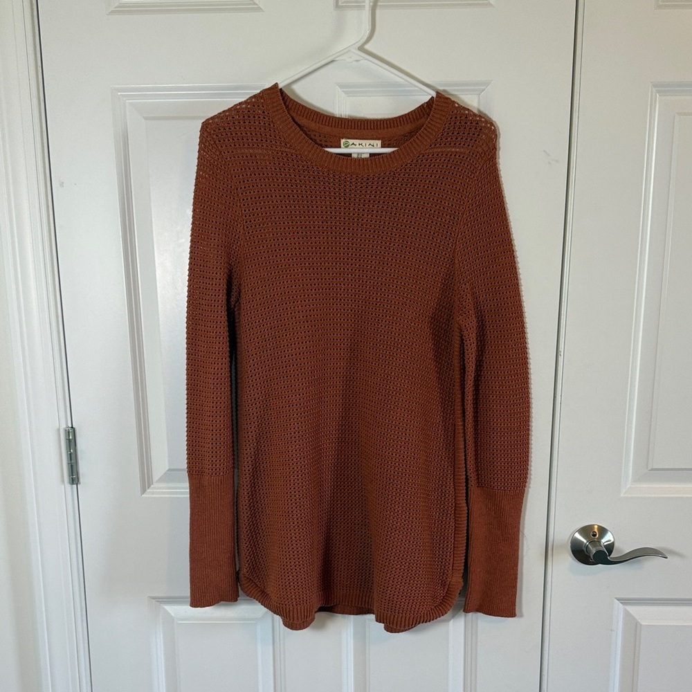 Akini Rust Knit Sweater